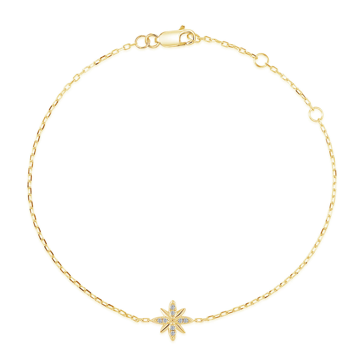 Diamond bracelet in 18k yellow gold