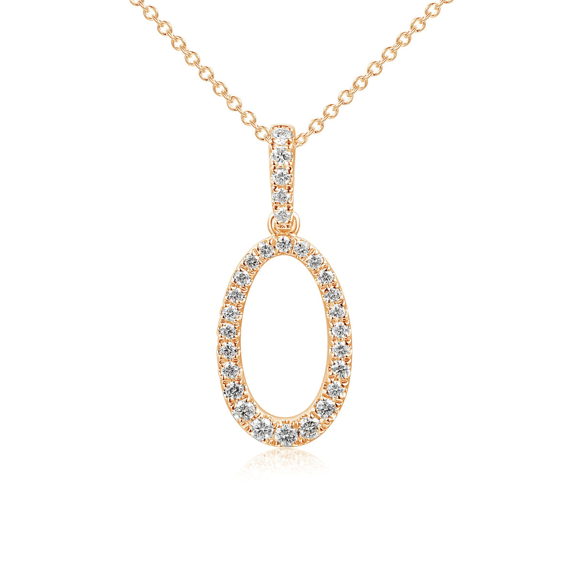 Round Brilliant Cut Micro Set Diamond Circle Pendant – The Real Gem