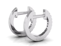 Video of diamond hoop earrings