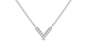 Video of diamond v necklace