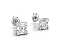 Video of baguette diamond channel set stud earrings 0.33ct