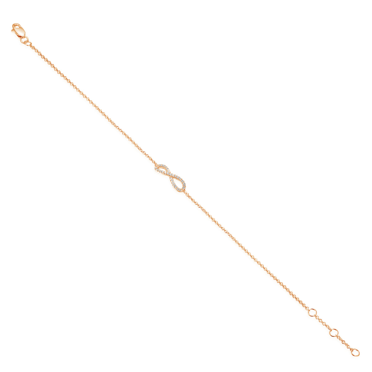 Infinity Diamond Bracelet 0.09ct G/SI