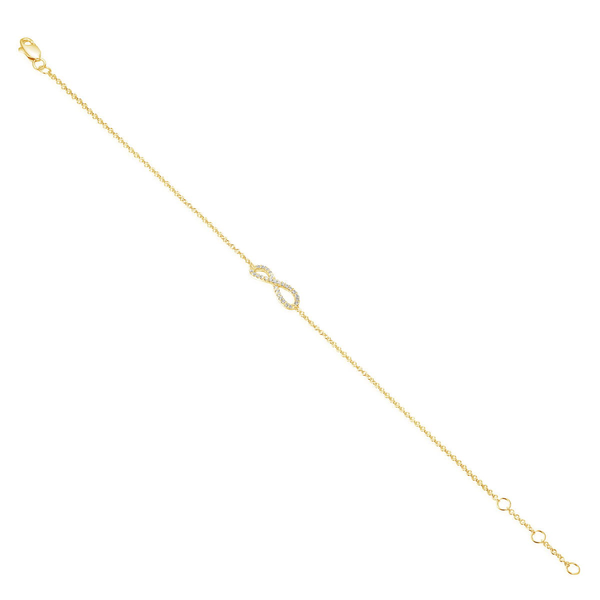 Infinity Diamond Bracelet 0.09ct G/SI