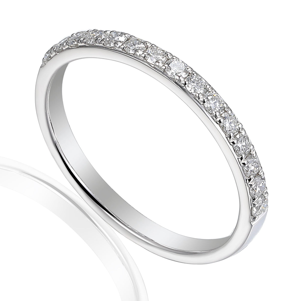 Platinum Diamond Eternity Ring Half 1.20ct - The Real Gem