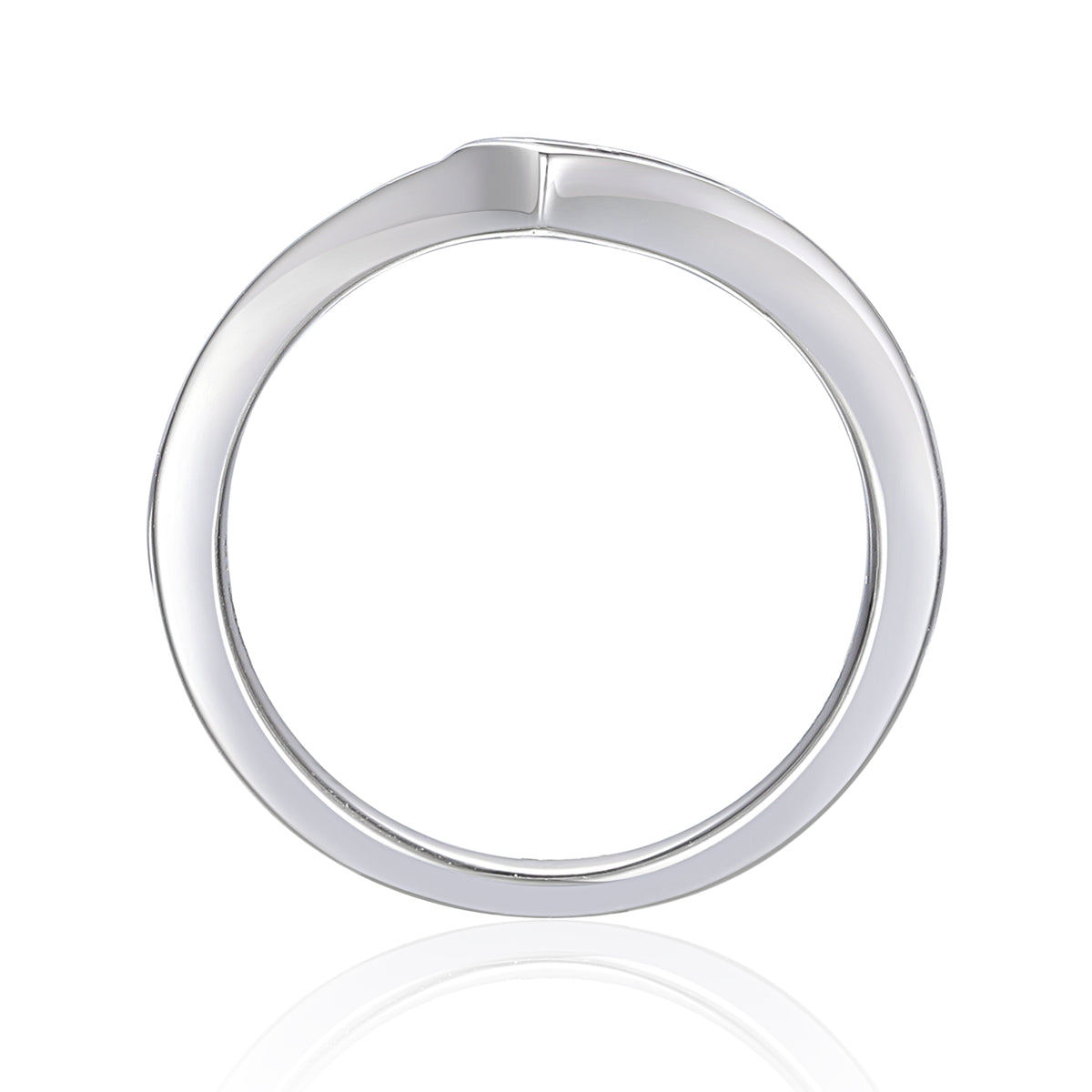 Baguette Diamond Wishbone Ring - G/VS