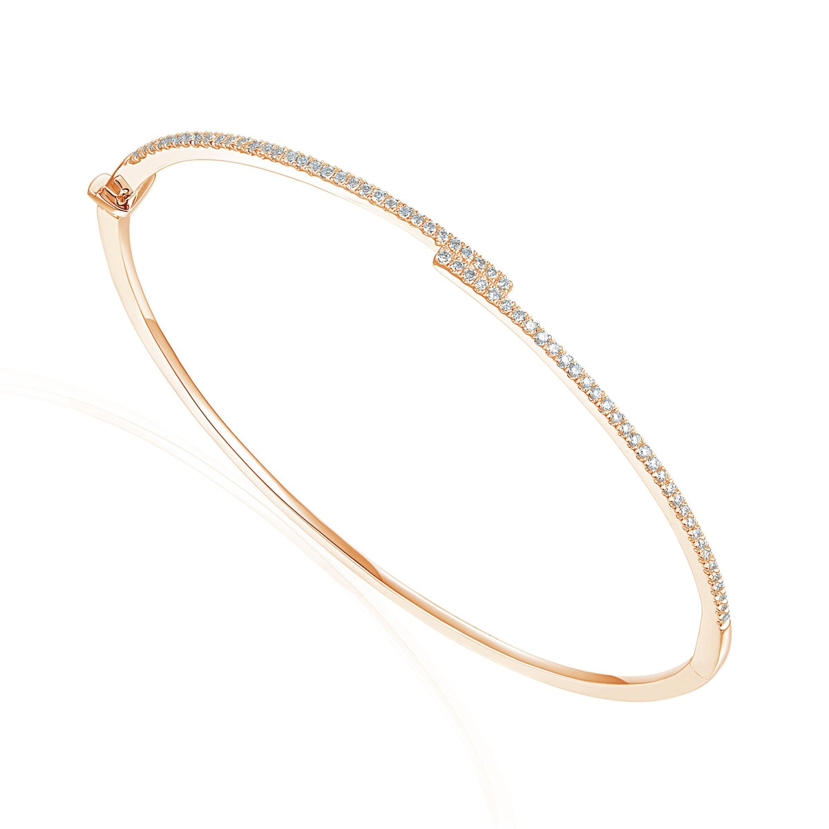 Micro Set Round Diamond Bangle – The Real Gem