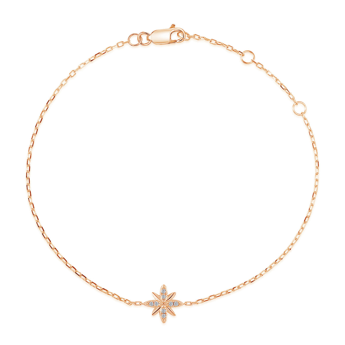 Diamond bracelet in 18k rose gold