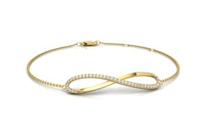 Video of diamond infinity bracelet
