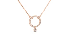 Video of diamond circle necklace