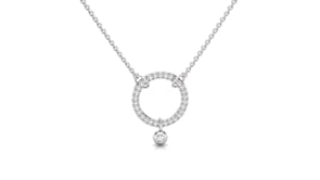 Video of diamond circle necklace